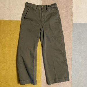 Everlane wide leg crop pants in olive 🫒